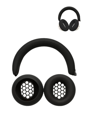 Silicone Case Compatible with CMF Headphone Pro,Ear Pad Case Cover Soft Protective Shockproof Cover for CMF by Nothing Headphone Pro Accessories.-Black Silicone Case Compatible with CMF Headphone Pro,Ear Pad Case Cover Soft Protective Shockproof Cover for CMF by Nothing Headphone Pro Accessories.-Black