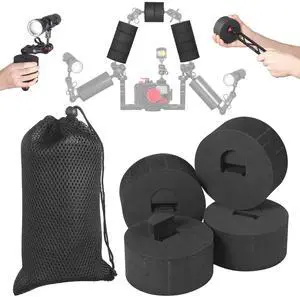 4Pcs Underwater Camera Buoyancy Float Kits, Buoyancy Provided 175g*4, Diameter 3.15", Thickness 1.5", Aquatic Arm Float Kit for Seafrogs/nitescuba/Starbea Floating Arms Diving Tray 4Pcs Underwater Camera Buoyancy Float Kits, Buoyancy Provided 175g*4, Diameter 3.15", Thickness 1.5", Aquatic Arm Float Kit for Seafrogs/nitescuba/Starbea Floating Arms Diving Tray