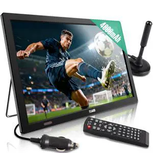 15.6" Portable DigitalTV,4000mAh Rechargeable Battery with ATSC Tuner | Supports HDMI/USB/TF/AV Input,12v Car Charger for Camping,Built-in Vesa Wall Mount and Stand 15.6" Portable DigitalTV,4000mAh Rechargeable Battery with ATSC Tuner | Supports HDMI/USB/TF/AV Input,12v Car Charger for Camping,Built-in Vesa Wall Mount and Stand