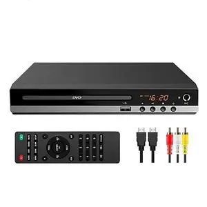 DVD Player for TV Home CD Player with Remote 1080P HD Compact Player All Region Free HDMI and RCA Cables USB Input, Support Monitor and Projector, New & Old TVs DVD Player for TV Home CD Player with Remote 1080P HD Compact Player All Region Free HDMI and RCA Cables USB Input, Support Monitor and Projector, New & Old TVs