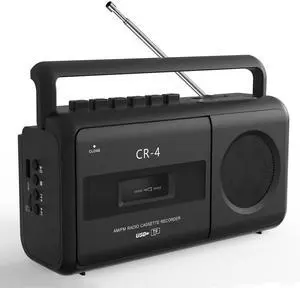 Portable Cassette Tape Player Recorder Boombox Radio | Convert AM/FM and MP3 to Tapes, Builtin Microphone for Voice Recording, Play TF/USB with Earphone Jack Portable Cassette Tape Player Recorder Boombox Radio | Convert AM/FM and MP3 to Tapes, Builtin Microphone for Voice Recording, Play TF/USB with Earphone Jack