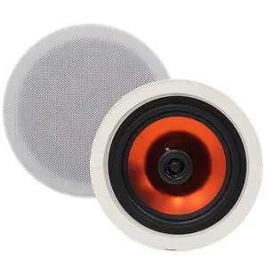 8 Inch 400 Watts High Power Ceiling Speakers - Flush Mount, Crisp Sound for Home Theater, Living Room, Office, Kitchen & Covered Patio(1 Pair 8 Inch 400 Watts High Power Ceiling Speakers - Flush Mount, Crisp Sound for Home Theater, Living Room, Office, Kitchen & Covered Patio(1 Pair
