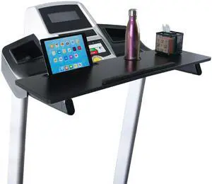 Treadmill Desk Attachment - Universal Treadmill Laptop Holder Workstation Platform for Notebooks or Laptops with Tablet or Phone Holder and Cupholder, Fits Handlebars up to 34 Wide by (Black) Treadmill Desk Attachment - Universal Treadmill Laptop Holder Workstation Platform for Notebooks or Laptops with Tablet or Phone Holder and Cupholder, Fits Handlebars up to 34 Wide by (Black)