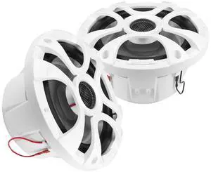 6.5 Marine Speakers 450 Watt Per Pair TPT-CX6MW-4 Coaxial 2 Way Waterproof Speakers, 1 Pair, White, Weather Resistant Marine Speakers 6.5 Inch for Boat, ATV or RV Speakers, Bocinas Marinas 6.5 Marine Speakers 450 Watt Per Pair TPT-CX6MW-4 Coaxial 2 Way Waterproof Speakers, 1 Pair, White, Weather Resistant Marine Speakers 6.5 Inch for Boat, ATV or RV Speakers, Bocinas Marinas