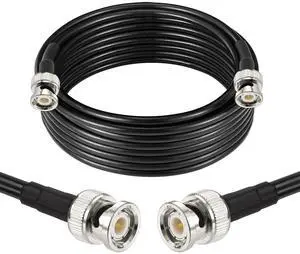 BNC Cable 25ft RG58 BNC Male to Male Connectors 50 Ohm Coax Cable | Low Loss BNC Extension Coaxial Cable for Antennas, RF Radios, Modems, Oscilloscopes, Spectrum, etc BNC Cable 25ft RG58 BNC Male to Male Connectors 50 Ohm Coax Cable | Low Loss BNC Extension Coaxial Cable for Antennas, RF Radios, Modems, Oscilloscopes, Spectrum, etc