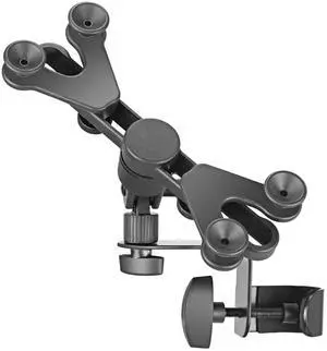 Adjustable Tablet Holder for Music Stand, Secure Portable iPad Holder with 360 Degree Swivel, Fits 7-11" Screens, Black Adjustable Tablet Holder for Music Stand, Secure Portable iPad Holder with 360 Degree Swivel, Fits 7-11" Screens, Black