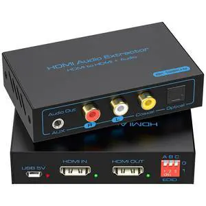 8K HDMI 2.1 Audio Extractor 4K120Hz to Optical 3.5mm AUX Adapter Splitter Converter Supports HDCP Digital DTS 5.1 PCM for PS4 PS5 Xbox 8K HDMI 2.1 Audio Extractor 4K120Hz to Optical 3.5mm AUX Adapter Splitter Converter Supports HDCP Digital DTS 5.1 PCM for PS4 PS5 Xbox