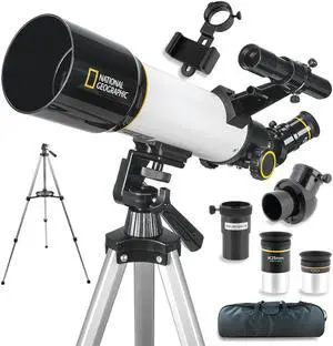 National Geographic Sky View 70mm Refractor Telescope with Panhandle Mount for Adults and Kids National Geographic Sky View 70mm Refractor Telescope with Panhandle Mount for Adults and Kids