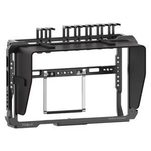 YoloBox Extreme Cage, Aluminum Protective Rig with Cold Shoe Mounts | Quick-Release Sun Hood, Universal 1/4-20 Threads,180-degree adjustable angles,Compatible For YoloBox Extreme only YoloBox Extreme Cage, Aluminum Protective Rig with Cold Shoe Mounts | Quick-Release Sun Hood, Universal 1/4-20 Threads,180-degree adjustable angles,Compatible For YoloBox Extreme only