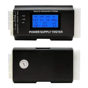 Computer PC Power Supply Tester | 1.8'' LCD Screen, Aluminum Alloy Enclosure, ATX/ITX/IDE/HDD/SATA/BYI Connectors Power Supply Tester Computer PC Power Supply Tester | 1.8'' LCD Screen, Aluminum Alloy Enclosure, ATX/ITX/IDE/HDD/SATA/BYI Connectors Power Supply Tester