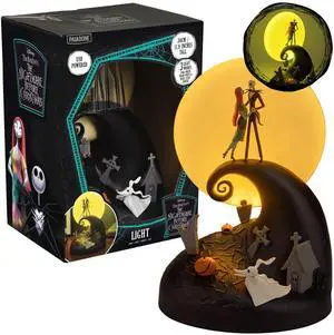 Nightmare Before Christmas Diorama Light 30cm (11.8") LED Spiral Hill Lamp with Jack & Sally Figurines, USB Powered with Warm & Cool Light Modes, Home Décor for Fans Nightmare Before Christmas Diorama Light 30cm (11.8") LED Spiral Hill Lamp with Jack & Sally Figurines, USB Powered with Warm & Cool Light Modes, Home Décor for Fans