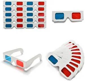 100 Pairs 3D Cardboard Glasses Universal Anaglyph 3D Glasses Cardboard Paper Red Blue Cyan or Movie (100 Pairs) 100 Pairs 3D Cardboard Glasses Universal Anaglyph 3D Glasses Cardboard Paper Red Blue Cyan or Movie (100 Pairs)