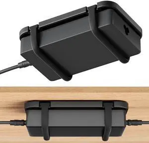 Upgraded Laptop Charger Holder,Adjustable Silicone Strap Power Brick Organizer With Heat Dissipation,Under Desk Cable Management Mount For Most Power Adapters,Chargers, Included Screws & Adhesive Upgraded Laptop Charger Holder,Adjustable Silicone Strap Power Brick Organizer With Heat Dissipation,Under Desk Cable Management Mount For Most Power Adapters,Chargers, Included Screws & Adhesive