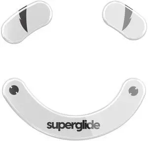 Superglide Glass Mouse Skates - Super Smooth Glide, Polished Round Edge, Super Fast Gaming Mouse Feet with Durable Sole for Razer Deathadder v3 Pro (Type-S, White) Superglide Glass Mouse Skates - Super Smooth Glide, Polished Round Edge, Super Fast Gaming Mouse Feet with Durable Sole for Razer Deathadder v3 Pro (Type-S, White)
