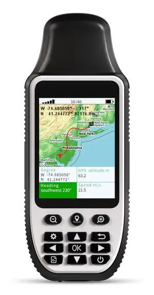 S190 Handheld GPS Navigator, Rugged Handheld GPS for Hiking with 3-Axis Compass, 3.2" Color Display, Handheld GPS with Preloaded USA Topo Maps, 64GB Memory and Extra Battery Life S190 Handheld GPS Navigator, Rugged Handheld GPS for Hiking with 3-Axis Compass, 3.2" Color Display, Handheld GPS with Preloaded USA Topo Maps, 64GB Memory and Extra Battery Life