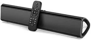 50W 2.0CH Sound Bar for Smart TV with Bluetooth 5.0 | Optical, coaxial, AUX, USB inputs. 3 EQ modes, adjustable bass/treble. Compact size for TV, PC, gaming, dorm 50W 2.0CH Sound Bar for Smart TV with Bluetooth 5.0 | Optical, coaxial, AUX, USB inputs. 3 EQ modes, adjustable bass/treble. Compact size for TV, PC, gaming, dorm