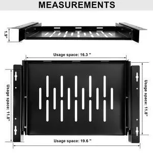 Under Desk Laptop Drawer with Air Vents, 16.3" x 12" Metal Laptop Drawer | Pull Out Under-Desktop Storage for Laptop & Accessories Under Desk Laptop Drawer with Air Vents, 16.3" x 12" Metal Laptop Drawer | Pull Out Under-Desktop Storage for Laptop & Accessories