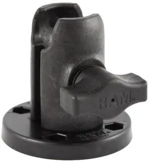 Single Socket Swivel Arm with AMPS Base, B Size 1" Ball | 360° rotating mount with round AMPS base, composite adapter for systems Single Socket Swivel Arm with AMPS Base, B Size 1" Ball | 360° rotating mount with round AMPS base, composite adapter for systems