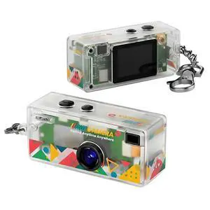 Mini Keychain Digital Camera - Y2K Retro 1080P HD Small Camcorder with 16GB Card & Keychain Included - Vintage Video & Photo Thumb Camera for Travel (Transparent) Mini Keychain Digital Camera - Y2K Retro 1080P HD Small Camcorder with 16GB Card & Keychain Included - Vintage Video & Photo Thumb Camera for Travel (Transparent)