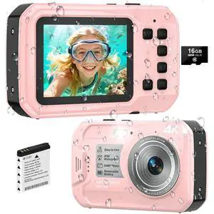 4K Underwater Camera, Autofocus Floatable Waterproof Camera with IPS HD Screen, 64MP 16FT Waterproof Digital Camera with 16GB Card 4K Underwater Camera, Autofocus Floatable Waterproof Camera with IPS HD Screen, 64MP 16FT Waterproof Digital Camera with 16GB Card