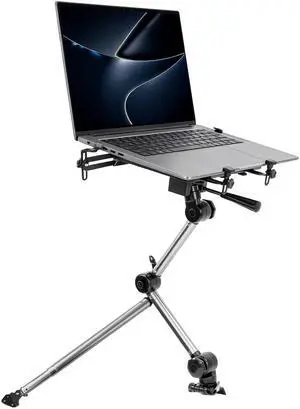 Car Laptop Mount, No-Drill Passenger Seat Vehicle Stand for Up to 17 Laptops & Tablets, Full Motion with Lockable Joints & USB Cooling Fan Car Laptop Mount, No-Drill Passenger Seat Vehicle Stand for Up to 17 Laptops & Tablets, Full Motion with Lockable Joints & USB Cooling Fan