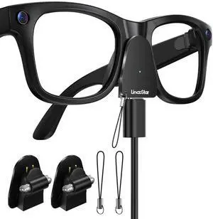 Charging Adapter for RayBan Meta Smart Glasses, USB C Charger Compatible with Meta Gen 1/2 Wayfarer Skyler Headliner Oakley Meta HSTN, Portable Charger with LED Indicator Overcharge Protection, 2Pack Charging Adapter for RayBan Meta Smart Glasses, USB C Charger Compatible with Meta Gen 1/2 Wayfarer Skyler Headliner Oakley Meta HSTN, Portable Charger with LED Indicator Overcharge Protection, 2Pack