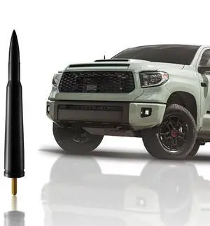 Bullet Antena for Toyota Tundra (2007-2020) Highly Durable Premium Truck Antenna 5.45 Inch Car Wash-Proof Radio Antenna for FM AM Black, 50 Caliber Design Toyota Tundra Accessories Bullet Antena for Toyota Tundra (2007-2020) Highly Durable Premium Truck Antenna 5.45 Inch Car Wash-Proof Radio Antenna for FM AM Black, 50 Caliber Design Toyota Tundra Accessories