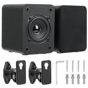 Indoor Wall Mount Passive Speakers with 3" Drivers, 6 | Rear Surround Sound Speakers for Home Theater Surround Sound Systems, Receiver or Amplifier Required Indoor Wall Mount Passive Speakers with 3" Drivers, 6 | Rear Surround Sound Speakers for Home Theater Surround Sound Systems, Receiver or Amplifier Required