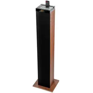 Bluetooth Tower Speaker with Subwoofer Built in - Floorstanding Home Speaker with Powerful Bass and Dual Drivers, 120W Peak Power, MP3 3.5mm Aux, USB 2.0 Port Flash Drive, FM Radio (Walnut) Bluetooth Tower Speaker with Subwoofer Built in - Floorstanding Home Speaker with Powerful Bass and Dual Drivers, 120W Peak Power, MP3 3.5mm Aux, USB 2.0 Port Flash Drive, FM Radio (Walnut)