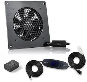 120mm USB Quiet Cabinets Cooling Fan System 6" with 0-60 Adjustable Thermostat Control, for Home Theater AV Cabinets,Plant House, pet Kennel 120mm USB Quiet Cabinets Cooling Fan System 6" with 0-60 Adjustable Thermostat Control, for Home Theater AV Cabinets,Plant House, pet Kennel