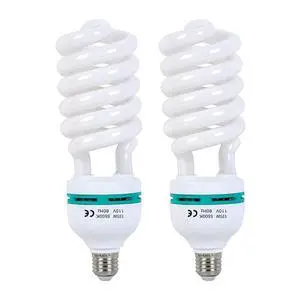 2pcs 135W Light Bulb 5500K CFL Daylight Spiral Softbox Lighting Kit Bulb in E27 Socket for Photography Photo 2pcs 135W Light Bulb 5500K CFL Daylight Spiral Softbox Lighting Kit Bulb in E27 Socket for Photography Photo