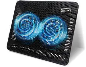 Laptop Cooling Pad, Portable Slim Quiet Laptop Notebook Cooler Cooling Pad Stand with 2 Blue LED Fans, USB Powered, Adjustable Angled, Fits 11-14 Inch Laptop Laptop Cooling Pad, Portable Slim Quiet Laptop Notebook Cooler Cooling Pad Stand with 2 Blue LED Fans, USB Powered, Adjustable Angled, Fits 11-14 Inch Laptop