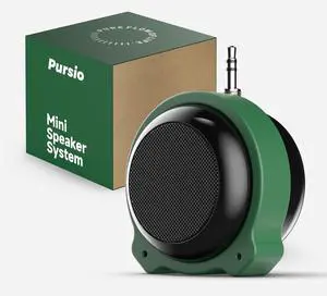 Mini Portable 3.5mm Line-in Aux Speaker, 5W Quality Sound Rubber Stand Mini Portable 3.5mm Line-in Aux Speaker, 5W Quality Sound Rubber Stand