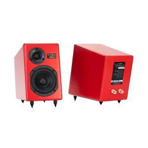 Bookshelf Speakers Passive Tabebuia Speaker System,Custom Wavecor Drivers,100W Per Channel,56Hz-32kHz Response, Wall-Distance Adjustable with Spikes(Pair) (Red) Bookshelf Speakers Passive Tabebuia Speaker System,Custom Wavecor Drivers,100W Per Channel,56Hz-32kHz Response, Wall-Distance Adjustable with Spikes(Pair) (Red)