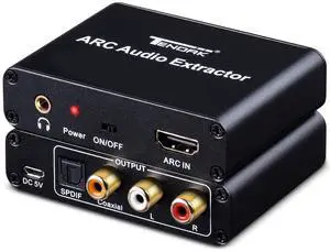192KHz HDMI ARC Audio Extractor for HDTV Soundbar Speaker Amplifier | HDMI ARC Adapter with Optical TOSLINK SPDIF/Coaxial and 3.5mm L/R Stereo Audio Output, Digital to Analog Audio Converter 192KHz HDMI ARC Audio Extractor for HDTV Soundbar Speaker Amplifier | HDMI ARC Adapter with Optical TOSLINK SPDIF/Coaxial and 3.5mm L/R Stereo Audio Output, Digital to Analog Audio Converter