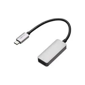 Aluminum Uni-Directional USB-C (Source) to DisplayPort (Display) Adapter (4K@60Hz), Thunderbolt 3 Compatible, Grey Aluminum Uni-Directional USB-C (Source) to DisplayPort (Display) Adapter (4K@60Hz), Thunderbolt 3 Compatible, Grey