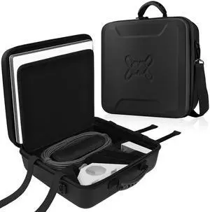 Carrying Case for Starlink Mini - Starlink Mini Accessories Lightweight Travel Case, Splash-Resistant & Shockproof EVA Protective Cover with Shoulder Strap, Portable Hard Bag for Travel, Black Carrying Case for Starlink Mini - Starlink Mini Accessories Lightweight Travel Case, Splash-Resistant & Shockproof EVA Protective Cover with Shoulder Strap, Portable Hard Bag for Travel, Black