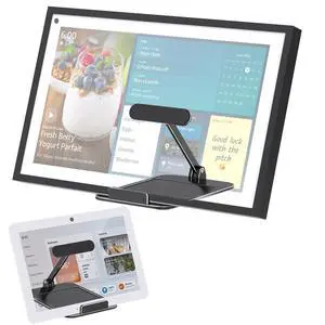 Tilt Stand Compatible with Echo Show 15 and Echo Hub, Organizer Tray | Aluminum Alloy, 22°-85° Tilt, Portrait or Landscape, Foldable Design, No Mounting Needed, Black Tilt Stand Compatible with Echo Show 15 and Echo Hub, Organizer Tray | Aluminum Alloy, 22°-85° Tilt, Portrait or Landscape, Foldable Design, No Mounting Needed, Black