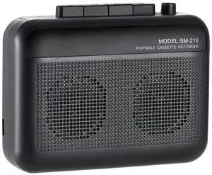 Cassette Player Recorder with Bluetooth Transmitter, Small Cassette Tape Player with Headphone Jack, Build-in Speaker, Microphone Jack, Powered by AC Adapter or AA Battery- Black Cassette Player Recorder with Bluetooth Transmitter, Small Cassette Tape Player with Headphone Jack, Build-in Speaker, Microphone Jack, Powered by AC Adapter or AA Battery- Black