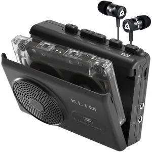 K9 Cassette Tape Player Portable Cassette Player & Tape Recorder with Built-in Speaker & Microphone, Headphone Jack, AA Batteries (Included)/AC Powered, Includes Earphones - Black K9 Cassette Tape Player Portable Cassette Player & Tape Recorder with Built-in Speaker & Microphone, Headphone Jack, AA Batteries (Included)/AC Powered, Includes Earphones - Black