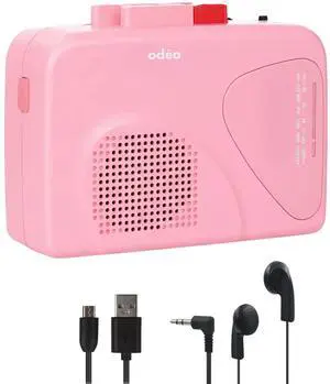 Cassette Tape Player | Portable Battery Operated | Radios Portable AM FM with Built-in Speaker, Tape Voice Recorder, VAS, Aux In Port | Includes Wired Earbuds for Music and Travel Cassette Tape Player | Portable Battery Operated | Radios Portable AM FM with Built-in Speaker, Tape Voice Recorder, VAS, Aux In Port | Includes Wired Earbuds for Music and Travel