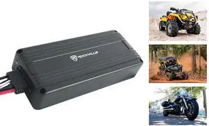 ATV300 Mono UTV/Motorcycle/ATV Amplifier, IP65 Micro Powersport | 1200W Peak / 300W RMS at 2 Ohm, Class D, Waterproof RCA Input, High-Level Input, MOSFET, Sealed Wiring, Anti-Rust ATV300 Mono UTV/Motorcycle/ATV Amplifier, IP65 Micro Powersport | 1200W Peak / 300W RMS at 2 Ohm, Class D, Waterproof RCA Input, High-Level Input, MOSFET, Sealed Wiring, Anti-Rust