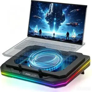 Cooling Pad for Asus ROG Strix G18 G16 G17 G15 Scar 18 16 17 15 Gaming | Laptop, It is a Well Deserved Heat Dissipation Monster,Cooler with Powerful Turbo Fan Can Fast Cooling,6 RGB Light Mode Cooling Pad for Asus ROG Strix G18 G16 G17 G15 Scar 18 16 17 15 Gaming | Laptop, It is a Well Deserved Heat Dissipation Monster,Cooler with Powerful Turbo Fan Can Fast Cooling,6 RGB Light Mode