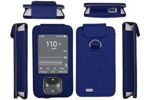Dexcom G7 / G6 Receiver Fitted Leather Case W/Screen Protector & Lanyard (Blue) Dexcom G7 / G6 Receiver Fitted Leather Case W/Screen Protector & Lanyard (Blue)