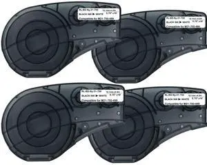 Compatible Label Tape Replacememt for M21-750-499 Cartridge, 3/4 inches Nylon Labels Tape,Black on White Nylon Cloth Film Work with BMP21-PLUS/LAB M210 LAB M211 Printer-16' Length 0.75" Width 4 Pack Compatible Label Tape Replacememt for M21-750-499 Cartridge, 3/4 inches Nylon Labels Tape,Black on White Nylon Cloth Film Work with BMP21-PLUS/LAB M210 LAB M211 Printer-16' Length 0.75" Width 4 Pack