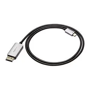 Aluminum Uni-Directional USB-C (Source) to DisplayPort (Display) Cable - 3-Foot Aluminum Uni-Directional USB-C (Source) to DisplayPort (Display) Cable - 3-Foot