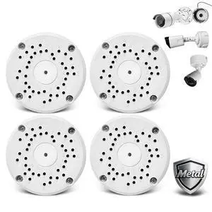 Metal Aluminum Waterproof Junction Box Mount Bracket, 4Packs | Universal for Bullet Security Camera Waterproof Hide Cable Junction Boxs Compatible Video Surveillance Cameras Metal Aluminum Waterproof Junction Box Mount Bracket, 4Packs | Universal for Bullet Security Camera Waterproof Hide Cable Junction Boxs Compatible Video Surveillance Cameras