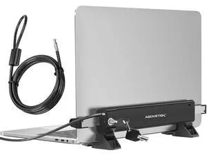 MacBook & Surface Laptop Locking Station with Combo Lock Cable, Anti Theft Folding Security Laptop Desk Mount, Adjustable & Portable, Fits 12"-16" Laptops/Notebooks (Black) MacBook & Surface Laptop Locking Station with Combo Lock Cable, Anti Theft Folding Security Laptop Desk Mount, Adjustable & Portable, Fits 12"-16" Laptops/Notebooks (Black)