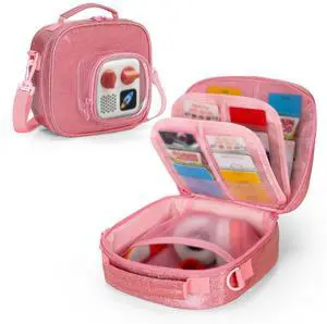 Carry Case Compatible with Yoto Mini (2024 Edition), Pink, Bag Only | Travel Storage Bag for Audio Player with Adjustable Shoulder Strap for Player Cards and Accessories Carry Case Compatible with Yoto Mini (2024 Edition), Pink, Bag Only | Travel Storage Bag for Audio Player with Adjustable Shoulder Strap for Player Cards and Accessories