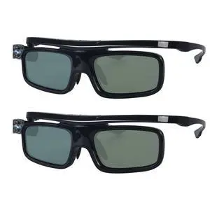 3D Glasses, Active Shutter Rechargeable Eyewear for 3D DLP-Link Projectors Cocar Toumei - Pack of 2 3D Glasses, Active Shutter Rechargeable Eyewear for 3D DLP-Link Projectors Cocar Toumei - Pack of 2